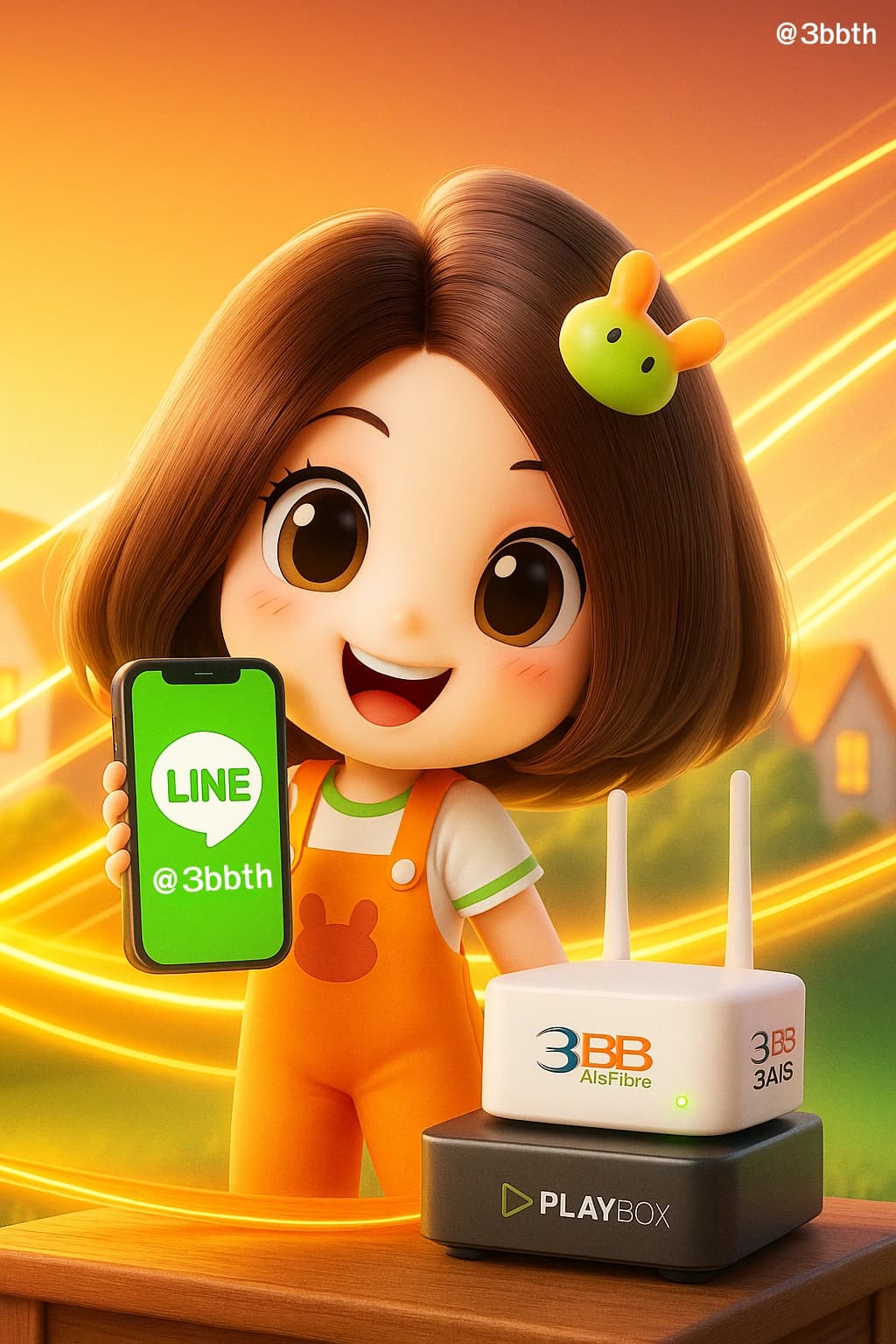 ข้อดีสมัครผ่าน LINE @3bbth