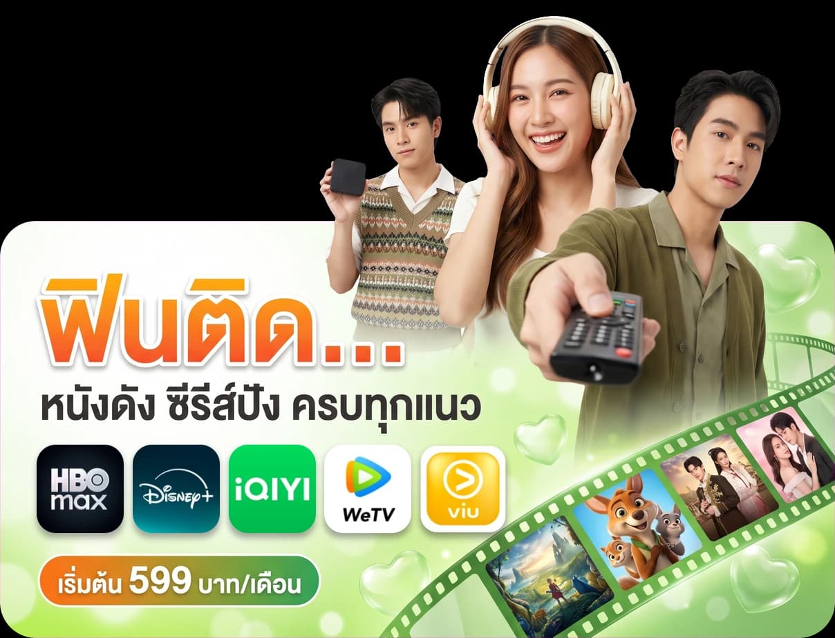 แพ็กเกจ Net and Entertainment Gang เน็ตบ้าน 3BB