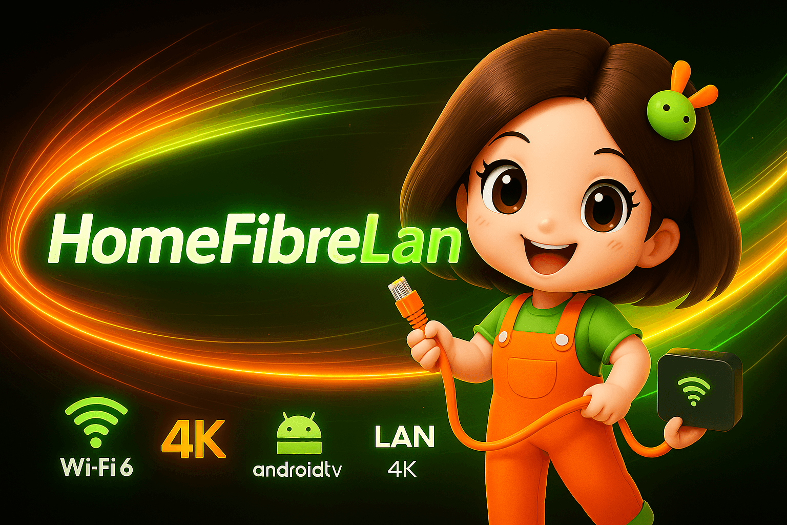 ภาพประกอบแพ็กเกจ HomeFibreLan Plus (3 จุด)