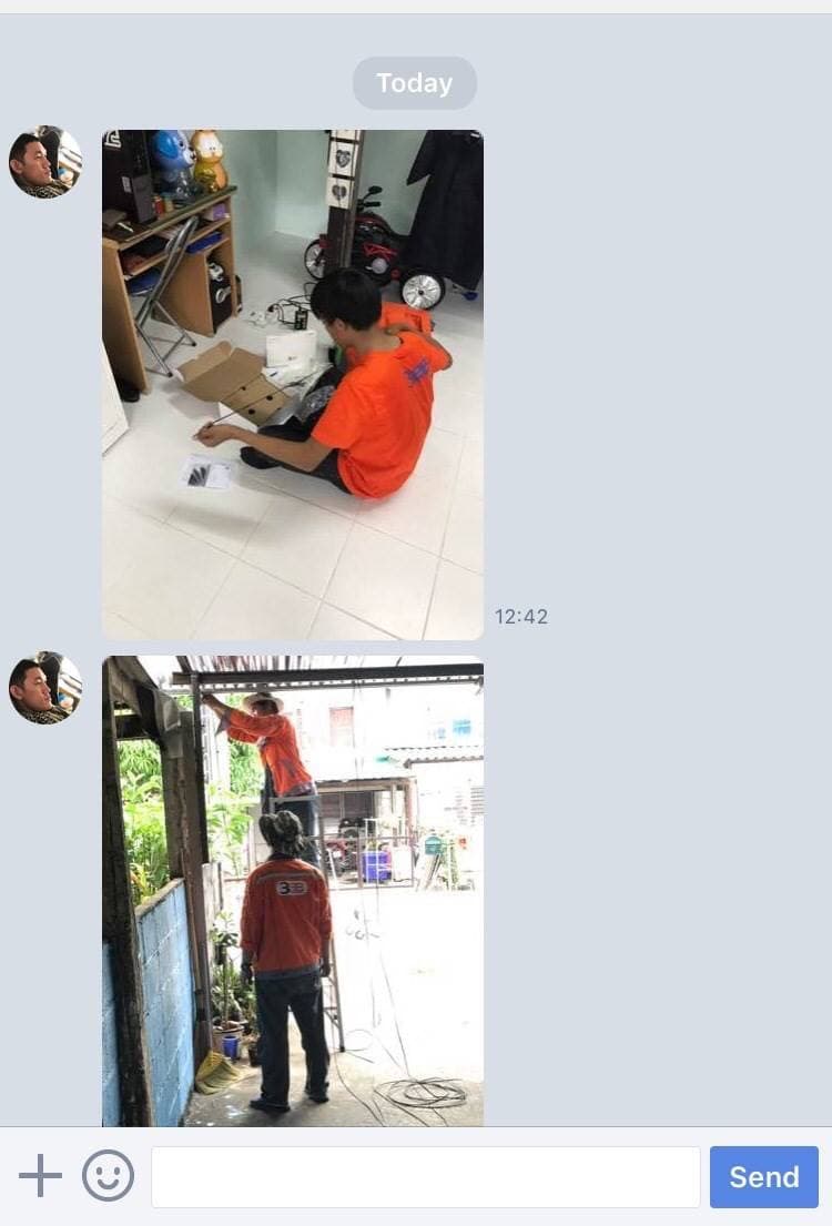 ติดตั้งอุปกรณ์ - คุณ ข.