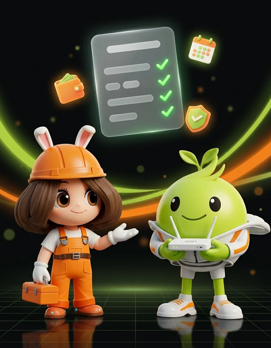 ช่างติดตั้ง 3BB ยืนข้างเราเตอร์ WiFi ที่ได้ฟรี พร้อมใบเสร็จค่าติดเน็ตบ้าน 3BB และ AIS Fibre ที่ไม่มีค่าใช้จ่ายแอบแฝง